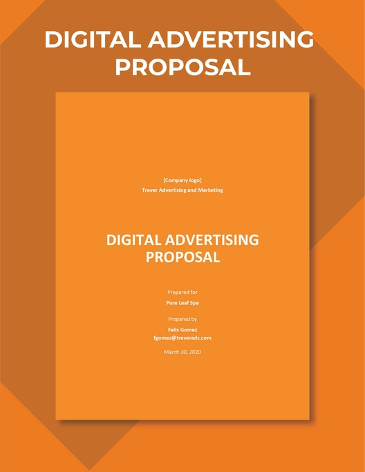 Digital Advertising Proposal Template