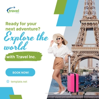 Free Travel Agency Instagram Post Template to Edit Online