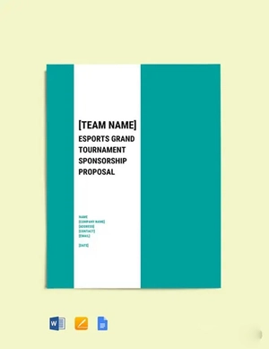Simple Sponsorship Proposal Template