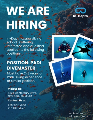 Free Scuba Diving School Announcement to Edit Online