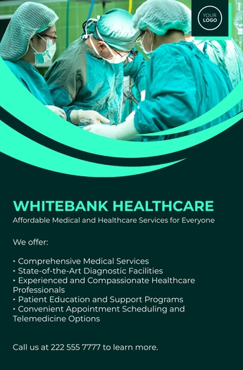 Free Medical and Health Care Table Top Banner Template to Edit Online