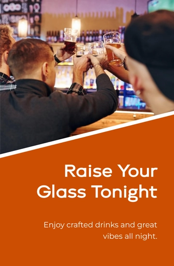 Free Bar Table Top Banner Template to Edit Online