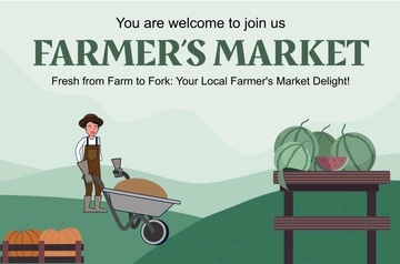 Free Farmers Market Banner Template to Edit Online