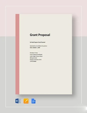 Basic Grant Proposal Template
