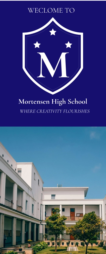 Free High School Pole Banner to Edit Online