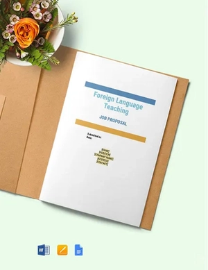 Formal Job Proposal Template