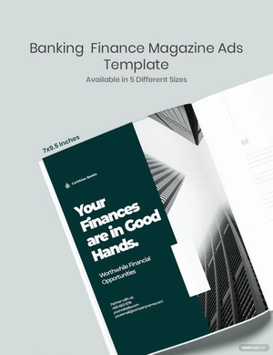 Banking Finance Magazine Ads Template