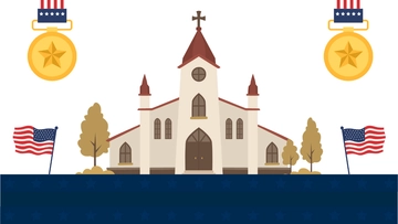 Free Memorial Day Church Background Template to Edit Online
