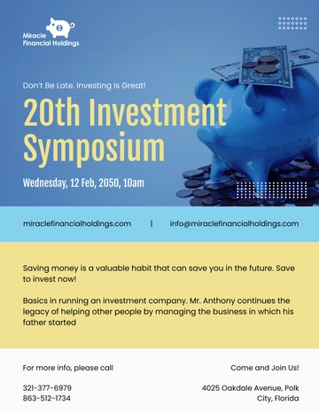 Free Investment Fund Announcement Template to Edit Online