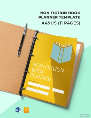 Non Fiction Book Planner Template