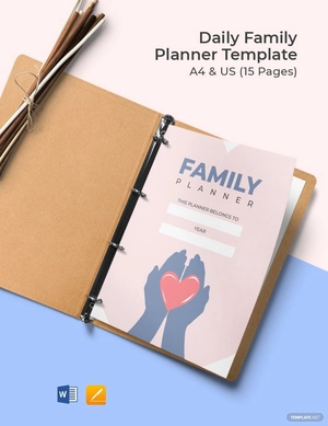 Daily Family Planner Template