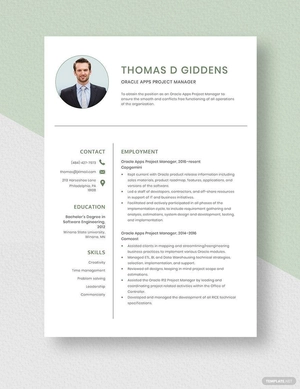 Oracle Apps Project Manager Resume