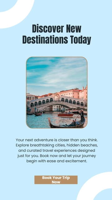 Free Travel Agency Facebook Story Template to Edit Online