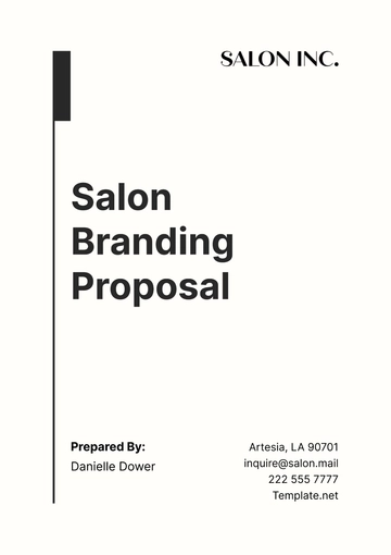 Free Salon Branding Proposal Template to Edit Online