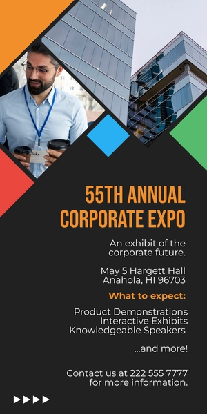 Free Corporate Roll Up Banner Template to Edit Online