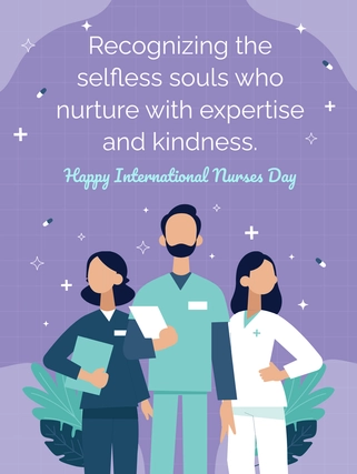 Free Happy International Nurses Day Template to Edit Online