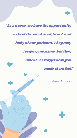 Free International Nurses Day Quote Template to Edit Online