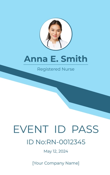 Free International Nurses Day Identity Card Template to Edit Online