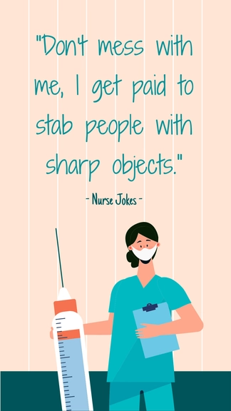 Free International Nurses Day Funny quote Template to Edit Online