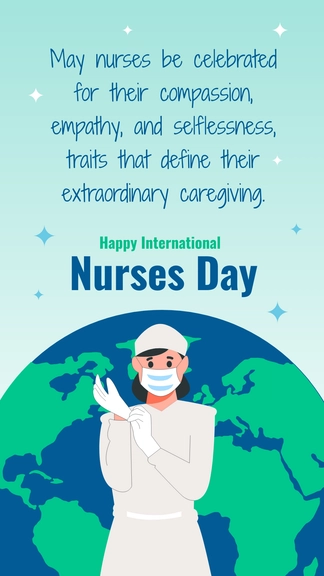 Free International Nurses Day Instagram Story Template to Edit Online