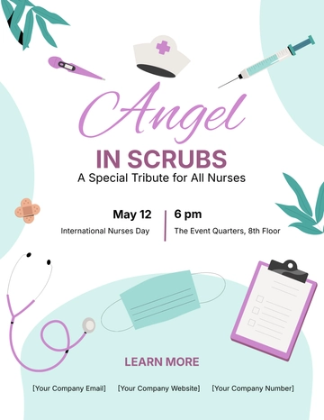 Free International Nurses Day Flyer Template Template to Edit Online