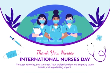 Free International Nurses Day Banner Template to Edit Online