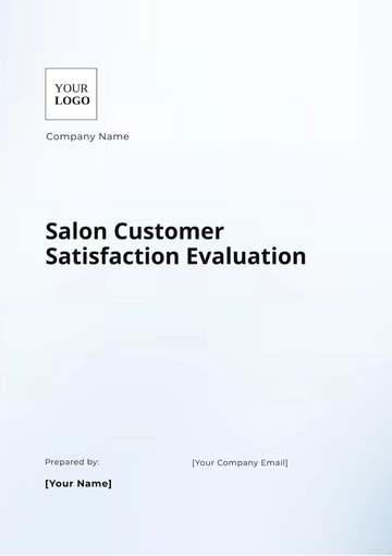 Free Salon Customer Satisfaction Evaluation Template to Edit Online