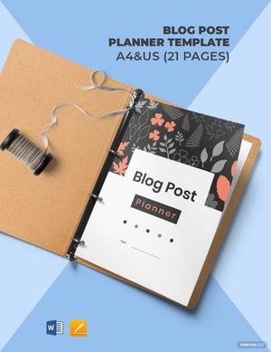 Blog Post Planner Template