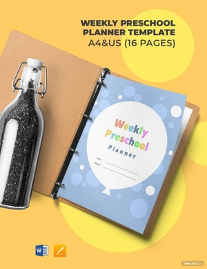 Weekly Preschool Planner Template