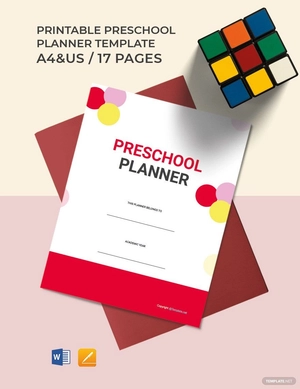 Printable Preschool Planner Template