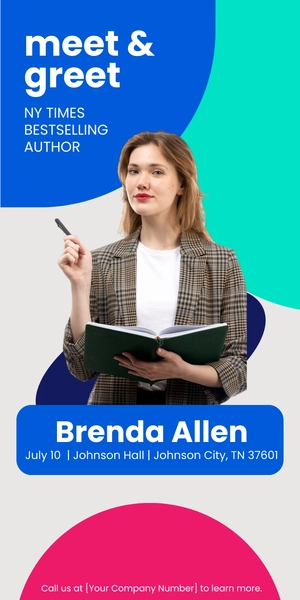 Free Author Roll Up Banner  to Edit Online