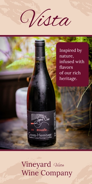 Free Wine Roll Up Banner Template to Edit Online