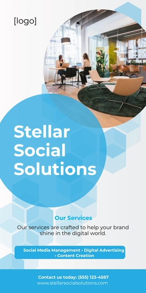Free Technology Roll Up Banner Template to Edit Online