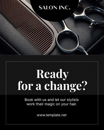 Free Salon Facebook Post Template to Edit Online