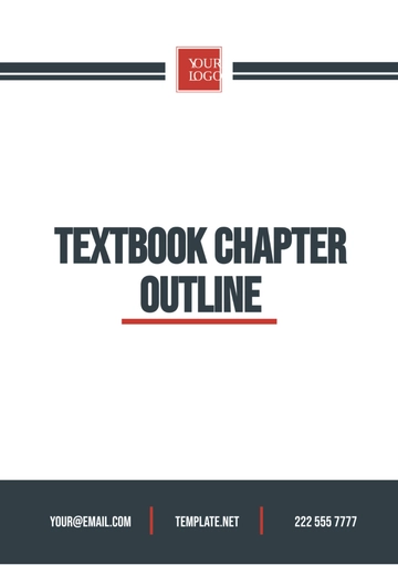 Free Textbook Chapter Outline Template to Edit Online