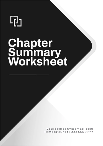 Free Chapter Summary Worksheet Templates to Edit Online