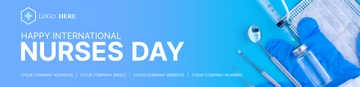 Free Happy International Nurses Day Header Template to Edit Online