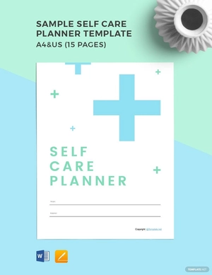 Sample Self Care Planner Template