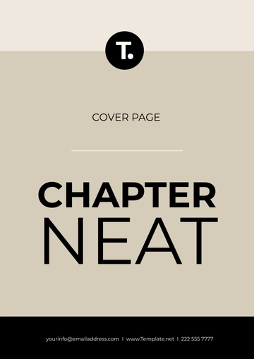 Free Chapter Neat Cover Page Template to Edit Online