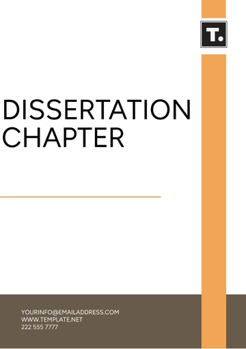 Free Dissertation Chapter Template to Edit Online