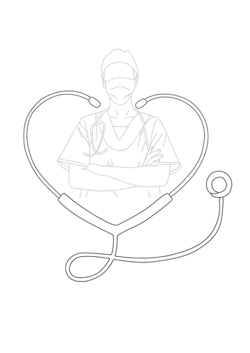 Free International Nurses Day Drawing Template to Edit Online
