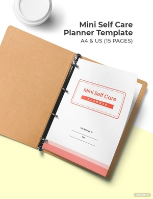 Mini Self Care Planner Template