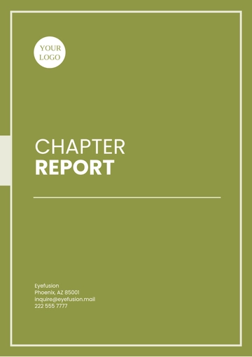 Free Chapter Report Template to Edit Online