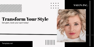 Free Salon Blog Banner Template to Edit Online