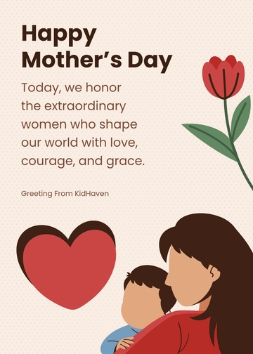 Free Mother's Day Card Message Template to Edit Online