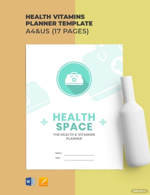 Health Vitamins Planner Template