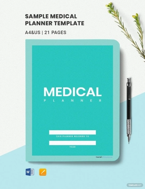 Sample Medical Planner Template