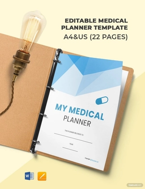 Editable Medical Planner Template