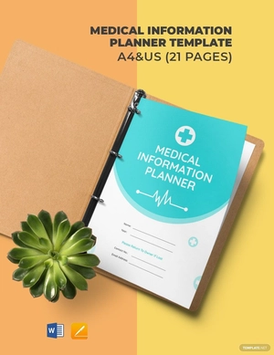 Medical Information Planner Template
