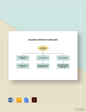 Holding Company Flowchart Template